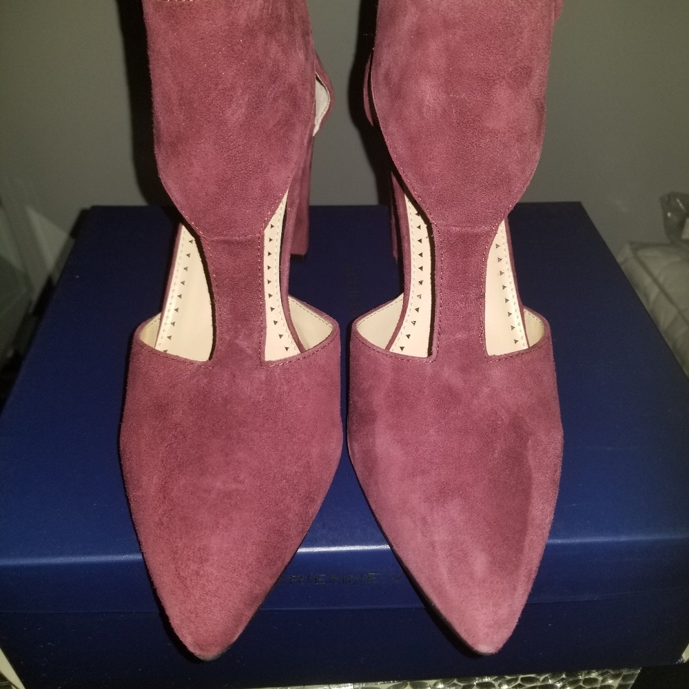 Adrienne Vittadini Suede Block Heels